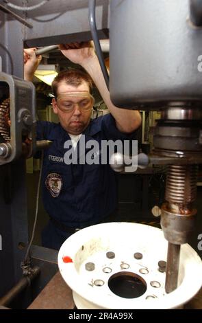 US Navy Aviation Support Equipment Technician Stock Photo