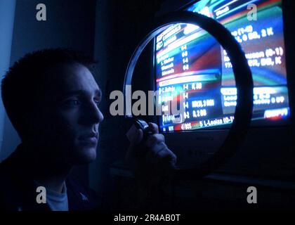 US Navy Interior Communications Electrician Stock Photo