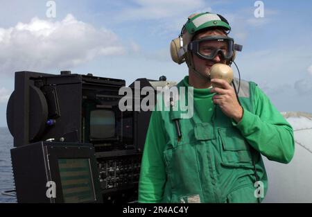 US Navy Interior Communications Electrician Stock Photo