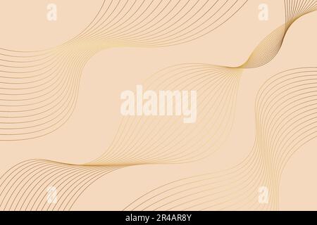 Abstract gold light threads background. Vector illustration Stock Vector