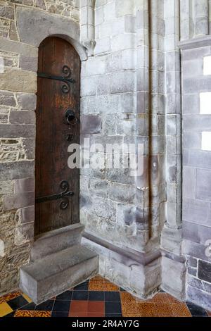 Interior, St Davids Cathedral, St Davids, Pembrokeshire, West Wales Stock Photo