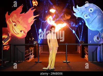 Cannes, France. 27th May, 2023. Cannes, France. May 26th, 2023 Leah Lewis attending the photocall for Elemental during the 76th Cannes Film Festival in Cannes, France, part of the 76th Cannes Film Festival. Credit: Doug Peters/Alamy Live News Stock Photo