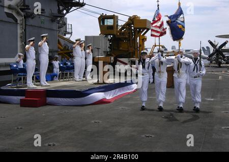 Color Guard Post US Navy The color guard posts the colors for the singing of the ...