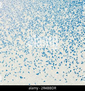 Abstract geometric background. Astonishing scattered low poly triangles with colored gradient. Captivating vector illustration. Stock Vector