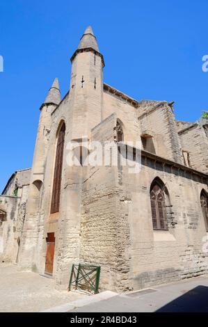 Church Collegiale Notre-Dame, Villeneuve les Avignon, Gard, Languedoc-Roussillon, South of France Stock Photo