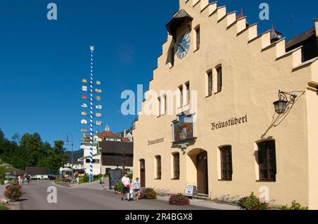 Braeustueberl in Hohenschwangau, Fuessen, Allgaeu, Bavaria, Germany Stock Photo