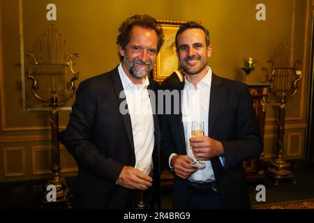 Monaco, Monaco. 26th May, 2023. DE GROODT Stéphane, DUPIN Laurent at the 10th anniversary of Canal  TV channel covering F1, at the Casino de Monaco, during the Formula 1 Grand Prix de Monaco 2023, 6th round of the 2023 Formula One World Championship from May 26 to 28, 2023 on the Circuit de Monaco, in Monaco - Photo Florent Gooden/DPPI Credit: DPPI Media/Alamy Live News Stock Photo