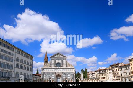 Basilica of Santa Maria Novella in Florence, Italy. Stock Photo