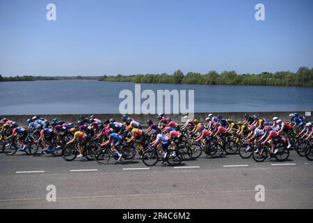 UCI Women's World Tour, Ford Ford RideLondon Classique Saturday 27 May: Stage Two: Maldon Stock Photo