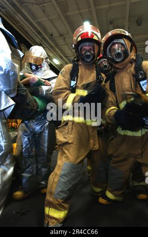 fire fighting, mass casualty drill, Sailor, training, U.S. Navy Stock ...