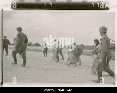 Soldiers of the Waffen SS during combat on the Western front, 1945 ...