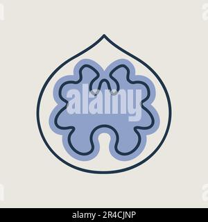 Walnut vector icon. Graph symbol for food and drinks web site, apps design, mobile apps and print media, logo, UI Stock Vector