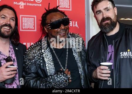 Heavy Music Awards, OVO Arena Wembley, UK. 26th May 2023.  Skindred arriving at the OVO Arena Wembley for the Heavy Music Awards 2023. Photo by Amanda Rose/Alamy Live News Stock Photo