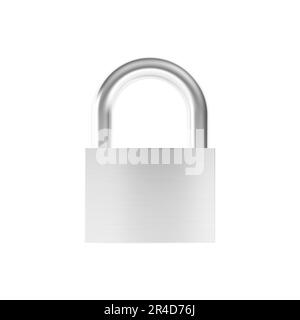 Padlock isolated on white background. 3d illustration. Stock Photo