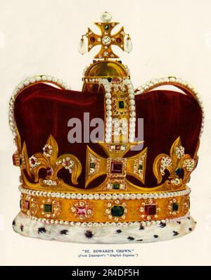 The 17th century St Edward's Crown is carried for Britain's King ...