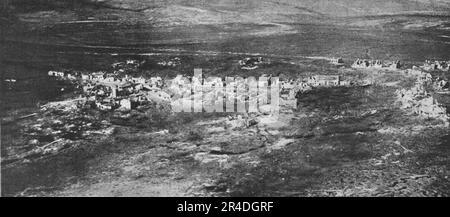 'Fleury-devant-Douamont: La reprise du village; Le village de Fleury-devant-Douaumont en mai 1916.', 1916. From &quot;Collection de la Guerre IV. L'Illustration Tome CXLVII. La Guerre Juillet, Aout, Septembre, Octobre, Novembre, Decembre 1916&quot;. Stock Photo