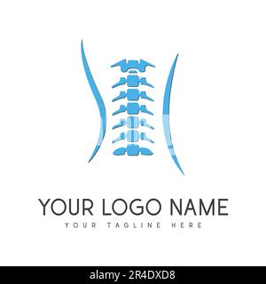 Human Spine Logo Design Orthopedic Clinic Logotype Stock Vector