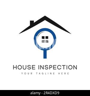 House Inspection Logo Design Real Estate Logotype Housing Stock Vector