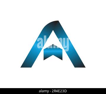 3d A logo design vector template Stock Vector