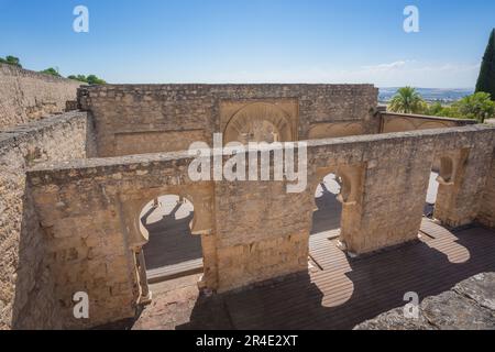 Upper Basilical Hall (or Dar al-Jund) at Medina Azahara (Madinat al-Zahra) - Cordoba, Andalusia, Spain Stock Photo