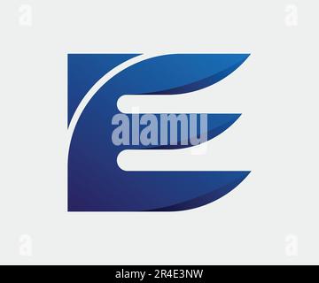 E logo design vector template Stock Vector
