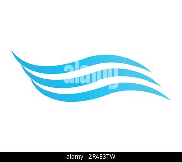 Wave icon design vector template Stock Vector