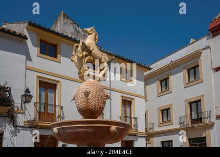 Fuente del Potro Fountain at Plaza del Potro Square - Cordoba, Andalusia, Spain Stock Photo