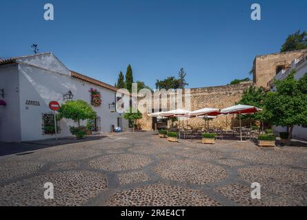 Puerta de Sevilla Gate and Square at San Basilio - Cordoba, Andalusia, Spain Stock Photo