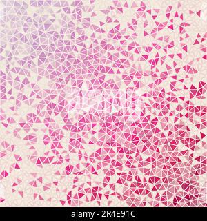 Abstract geometric background. Attractive scattered low poly triangles with colored gradient. Charming vector illustration. Stock Vector