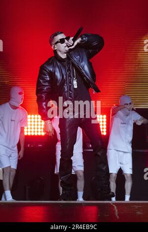 AMSTERDAM - Boef during his concert in AFAS Live. The rapper gives two ...