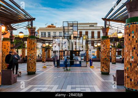 Plaza Menéndez Pelayo. Melilla, Ciudad Autónoma de Melilla, Spain, África, EU. Stock Photo