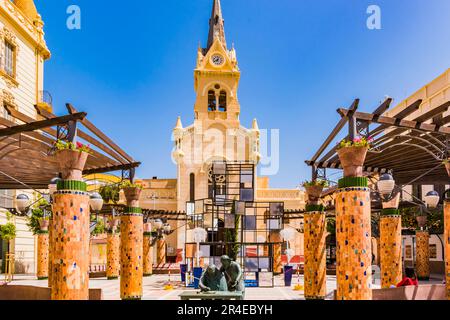 Plaza Menéndez Pelayo. Melilla, Ciudad Autónoma de Melilla, Spain, África, EU. Stock Photo