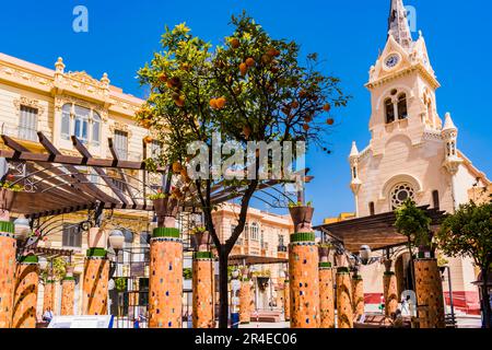 Plaza Menéndez Pelayo. Melilla, Ciudad Autónoma de Melilla, Spain, África, EU Stock Photo