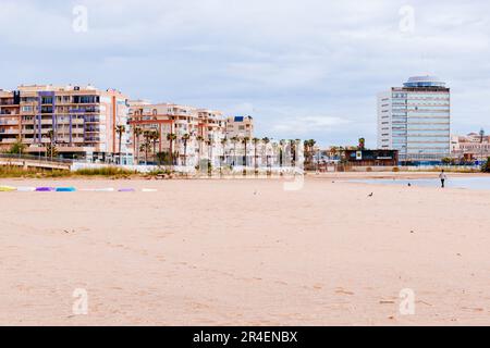 San Lorenzo Beach. Melilla, Ciudad Autónoma de Melilla, Spain, África, EU. Stock Photo