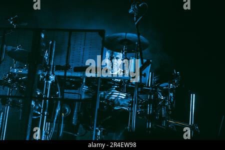 Bournemouth, UK. 27th May, 2023. Leftfield performing at the O2 Academy Bournemouth 27.05.2023. Credit: Charlie Raven/Alamy Live News Stock Photo