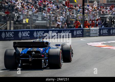 Monte Carlo, Monaco, May 27, Alex Albon, from Thailand competes for Williams Racing. Qualifying, round 7 of the 2023 Formula 1 championship. Credit: Michael Potts/Alamy Live News Stock Photo