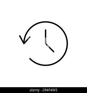 History icon vector. recent event history Stock Vector