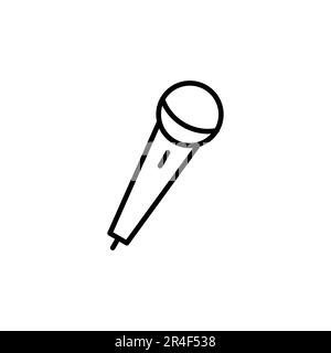 microphone icon vector. karaoke icon vector Stock Vector