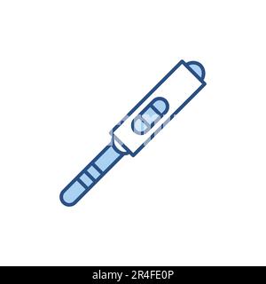 Pregnancy Test related vector line icon. Isolated on white background. Vector illustration. Editable stroke Stock Vector
