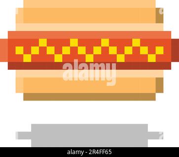 fast food pixel art set of icons, vintage, 8 bit, 80s, 90s games, computer  arcade game items, cookie, ice cream, candy, vector illustration 24274730  Vector Art at Vecteezy, Pixel Art