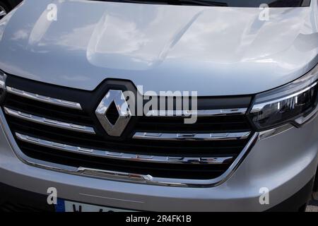 Bordeaux , Aquitaine  France - 05 19 2023 : Renault trafic logo brand and text sign modern professional industrial vehicle french manufactured panel v Stock Photo