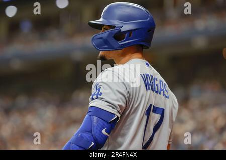 Los Angeles Dodgers' Miguel Vargas during a baseball game against the San  Francisco Giants in San Francisco, Monday, April 10, 2023. (AP Photo/Jeff  Chiu Stock Photo - Alamy