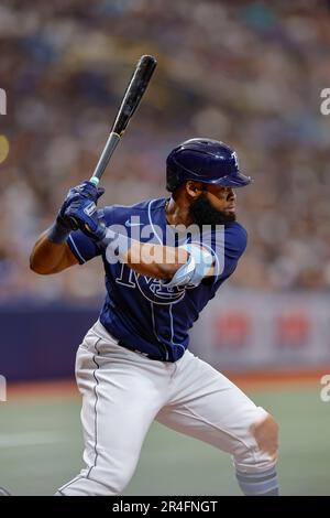 Los Angeles, United States. 28th Apr, 2023. Los Angeles Dodgers Max Muncy  drives in an RBI double to right-center field off St. Louis Cardinals  starting pitcher Jack Flaherty in the third inning