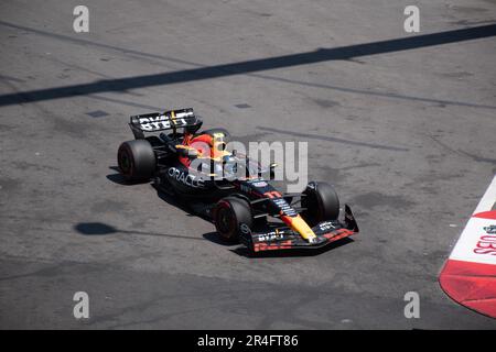 Formula 1 Monaco grand prix saturday Sergio Perez Stock Photo