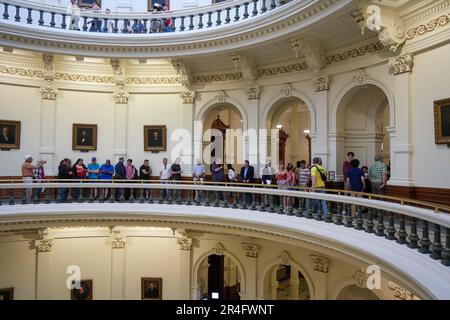 Houston, Texas, USA. 27th May, 2023. People wait to enter the House Gallery at the Texas Capitol to watch a debate on the impeachment of Attorney General Ken Paxton in Austin, Texas, the United States on May 27, 2023. The GOP-led Texas House of Representatives on Saturday voted to impeach Attorney General Ken Paxton, a powerful Republican and firm ally of former President Donald Trump in the second largest U.S. state, over yearslong accusations of corruption, lawbreaking and power-abusing. Credit: Bo Lee/Xinhua/Alamy Live News Stock Photo