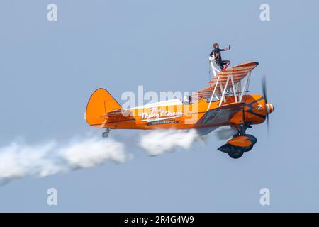 Bangor Sea Festival Wingwalkers Stock Photo