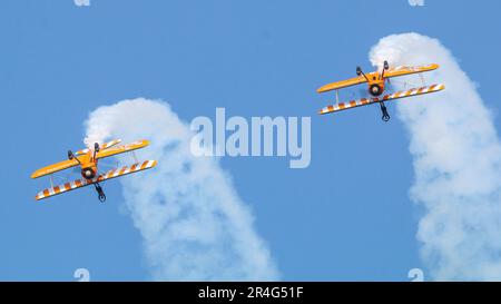 Bangor Sea Festival Wingwalkers Stock Photo