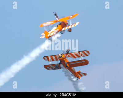 Bangor Sea Festival Wingwalkers Stock Photo