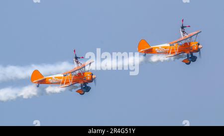 Bangor Sea Festival Wingwalkers Stock Photo