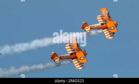 Bangor Sea Festival Wingwalkers Stock Photo